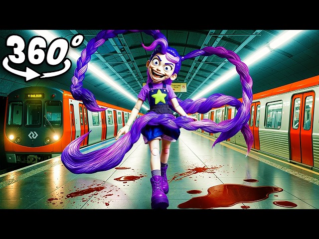 Lily Lovebraids PSYCHO, Hunting You in Subway Station (Scary VR 360° 4K Video)