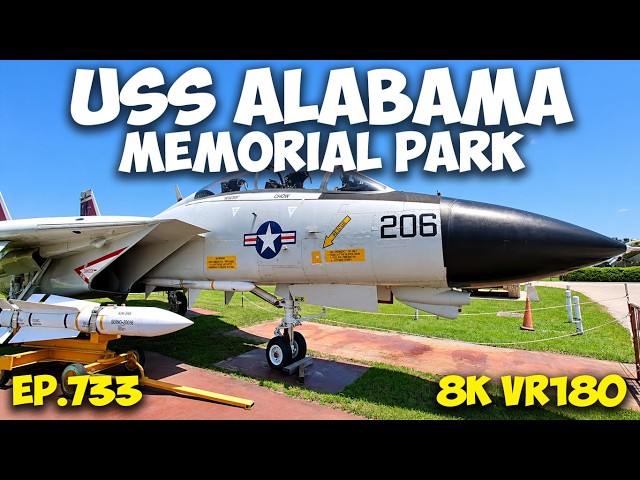 Mobile, Alabama: USS Alabama Battleship Memorial Park ep.733 Part 15 #8k #vr180 #3d #travel #history