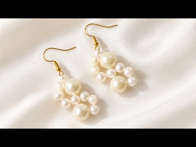 How to Make Pearl Earrings | Step by Step Tutorial #diy #crafts #pearlearrings #beading