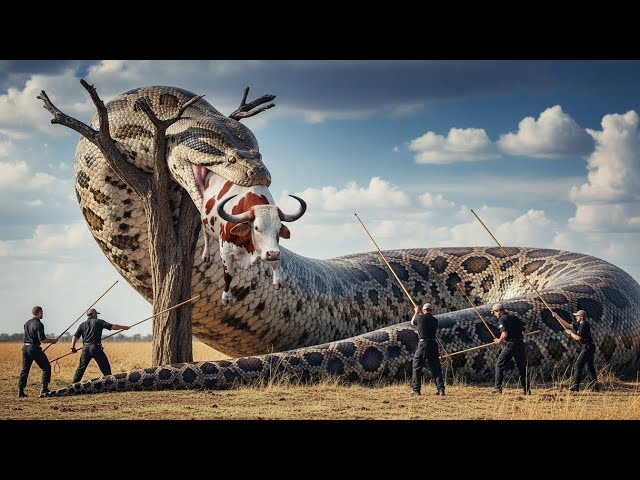 Real Life Hero Farmer Fights a Giant Python to Save His Cow 🐍🐄  True Survival Story