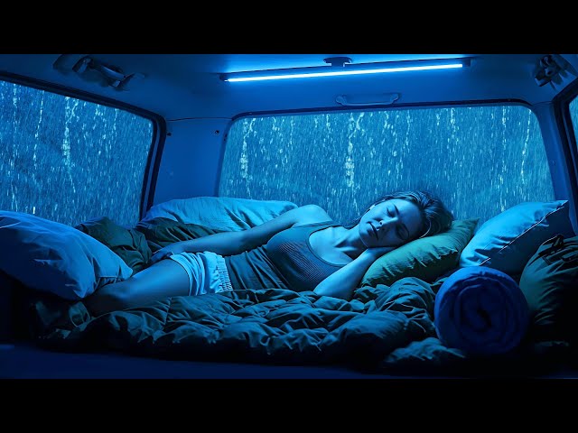 Extreme Rain & Thunder Sounds on Car Roof 🌧️ | Deep Sleep Ambience & Relaxation White Noise