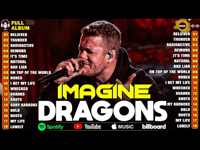 Imagine Dragons Greatest Hits Full Album 🔥 Top 10 Songs Collection 2026 🎶 Demons, Believer, Thunder