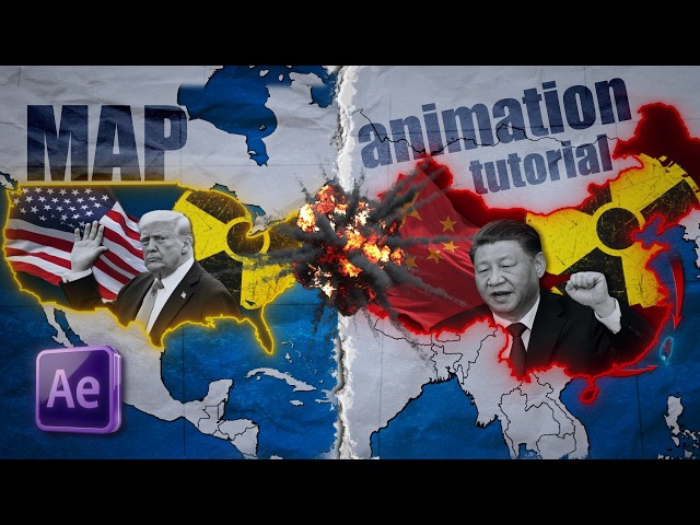 How To Make Netflix-Style Documentary Map Animation in After Effects (NO PLUGINS)