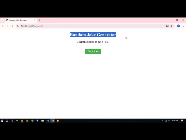 Random Joke Generator  javascript #javascriptproject5 #programming #explorejs