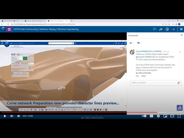 Reverse Engineering for Design - Webinar Replay - CATIA User Community