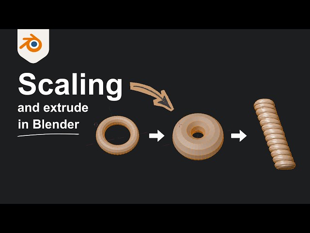 Scaling and Circular Array Shortcuts in Blender