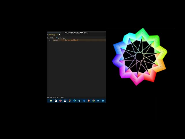 Mesmerizing Rainbow Geometric Art: the Beauty of #python  Turtle Graphics! #pythonprogramming