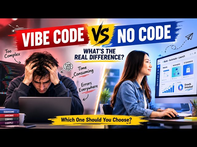 Vibe Coding vs No Code: What's the Real Difference in 2026? | Decoader Verse