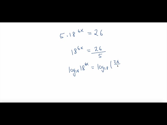 Solving Exponential Equations (With Logarithms) - Algebra Explained