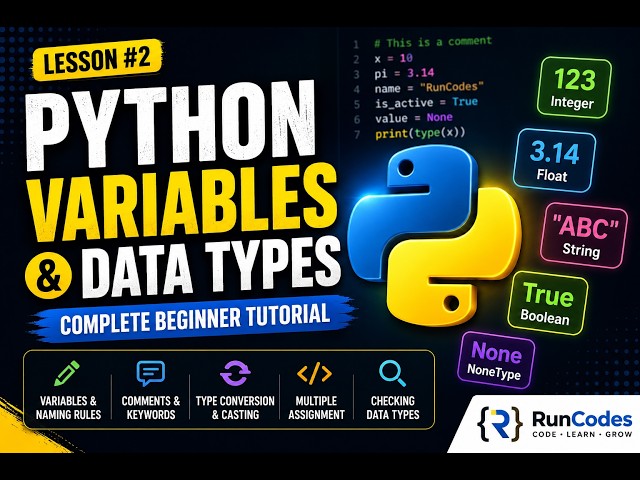 Python Data Foundations | Complete Beginner Tutorial #2