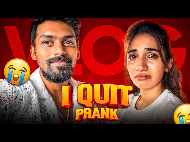She Started Crying 😭| I Quit Prank😂