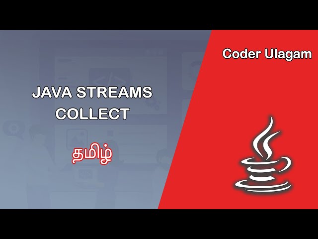 Java Streams - Collect in Tamil
