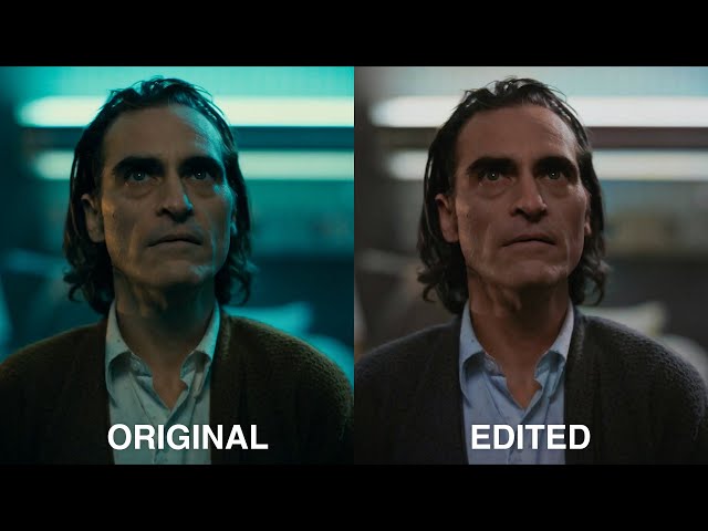 Joker movie without Color Grading