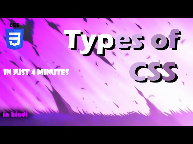 Types of CSS | Inline | Internal | External | In just 4 minutes.