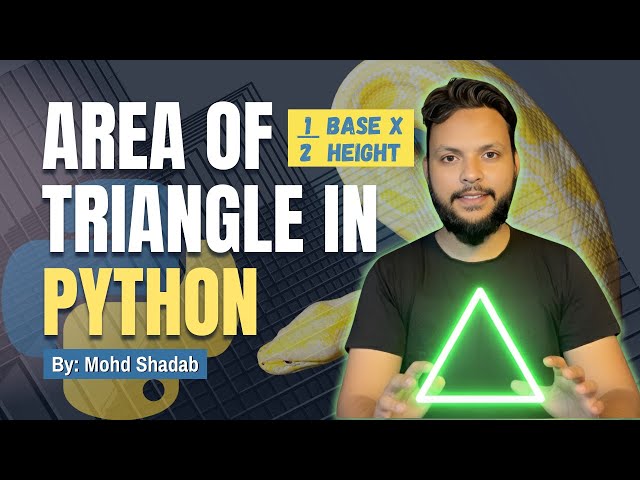 Python Basics: Calculate Area of Triangle | Step-by-Step Explanation (Hindi)