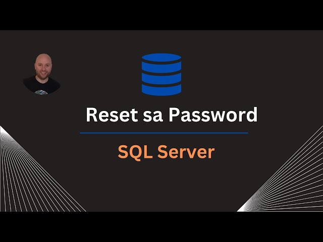 Reset sa Password in SQL Server