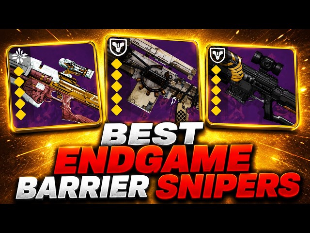 The BEST Endgame Conquest Barrier Snipers In Destiny 2