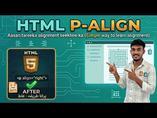 HTML Paragraph Alignment Guide: Text Ko Center, Right & Left Kaise Kare? #html #htmlcsswebsite