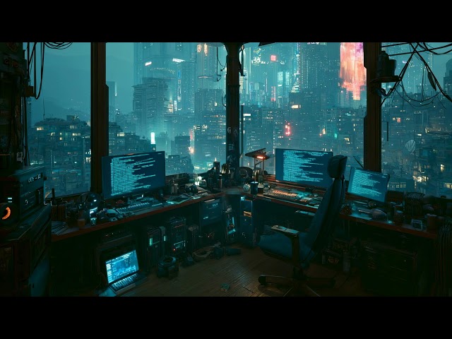 CYBERPUNK 24/7 🔴 Synthwave Livestream | Neon City Ambient for Coding & Focus 🌃