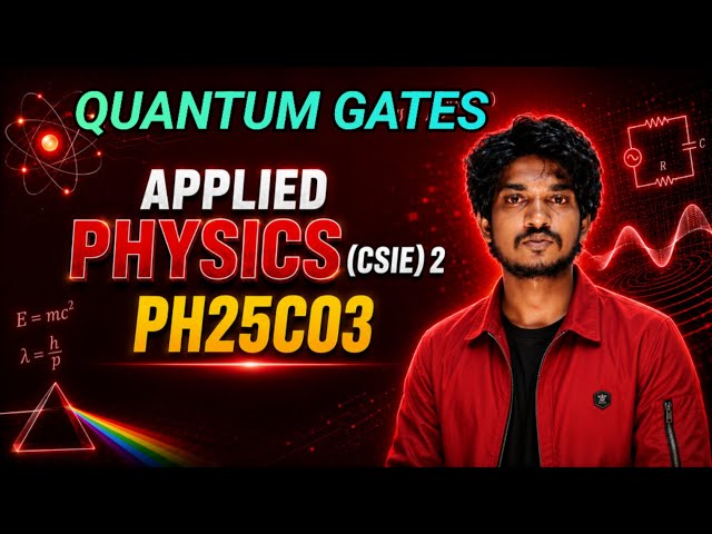 Quantum Gates| Applied Physics 2- PH25C03 