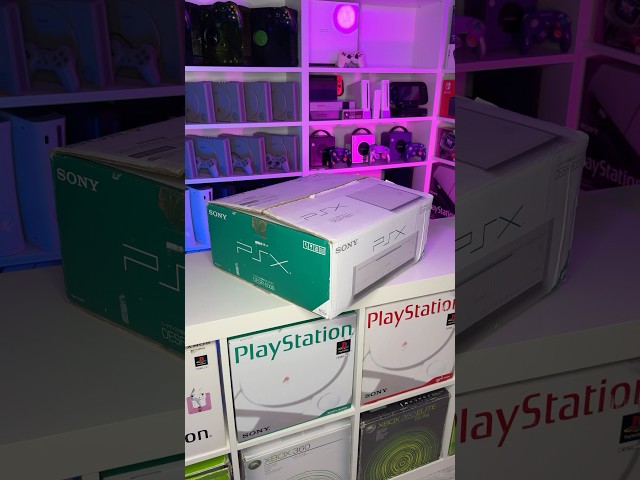 Unpacking a package with Sony PSX 📦 #asmr #sony #playstation #retrogaming #gaming #psx #ps2 #japan