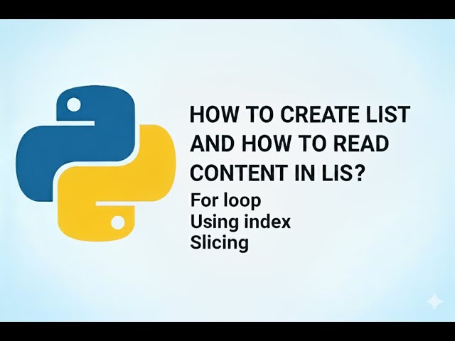 Python Lists Made Easy: Create, Access, Loop & Enumerate