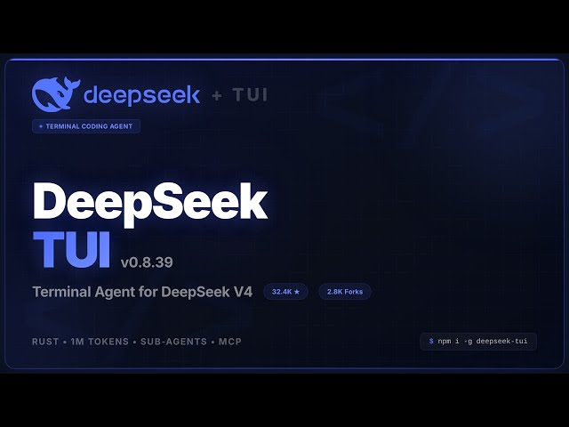 DeepSeek TUI - Terminal Agent for DeepSeek V4