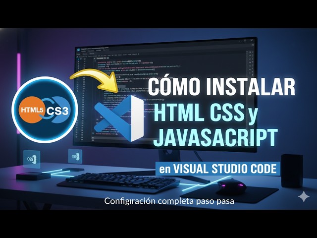 como INSTALAR HTML CSS y JAVASCRIPT en VISUAL STUDIO CODE 🚀