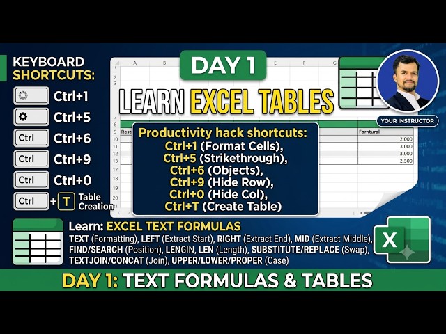 Advanced Excel training Day 1