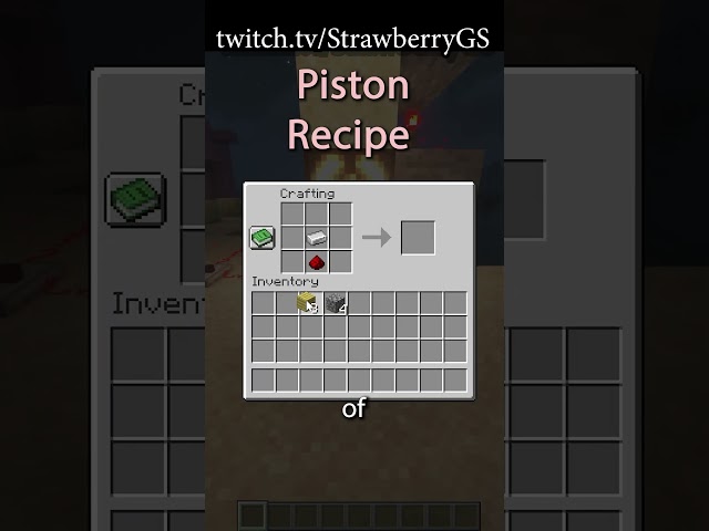 Piston - Short Shorts by StrawberryGS - Minecraft Crafting Recipe