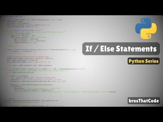 Python - If / Else Statements