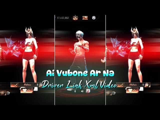 Ai Vubone Ar Na😌❤️ || FreeFire New Lobby Cc Xml Video 😍|| Alight Motion Xml File 💫||