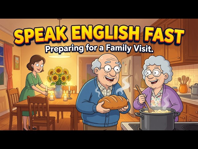 Speak English FAST 🚀 | A Family Visit in the Kitchen 🍲