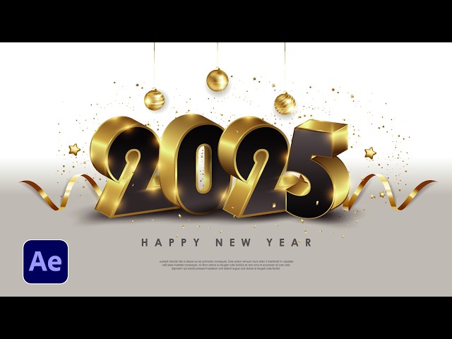 5 New Years Motion Graphics for 2025 in After Effects