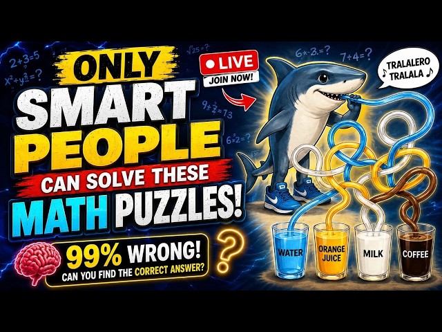 Only Smart People Can Solve These Math Puzzles! 🔥 LIVE #livestream #shorts #tralalerotralala