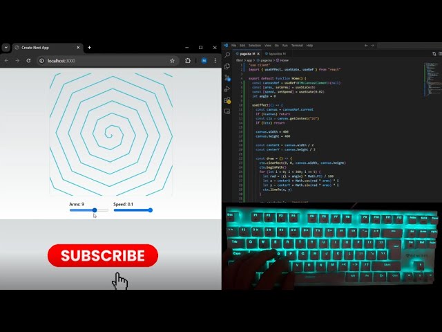 ASMR Programming – Hypnotic Spiral | No Talking