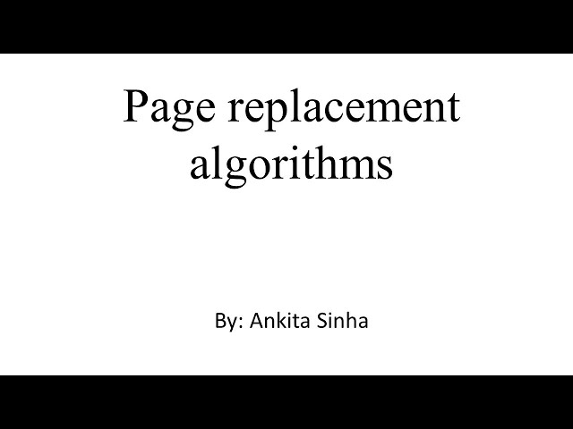 Page replacement algorithms || solved examples || Computer architecture