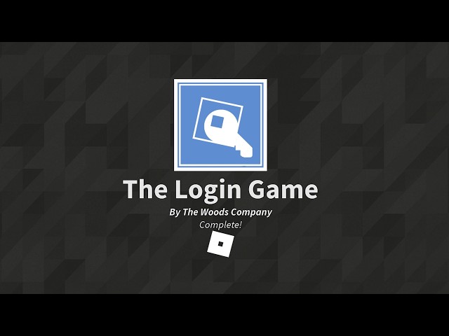 THE LOGIN GAME Full Walkthrough (Roblox)