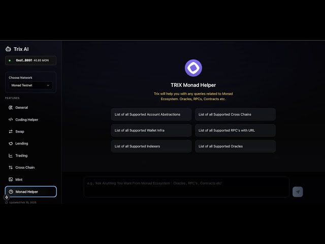 TRIX Monad Helper Functionality