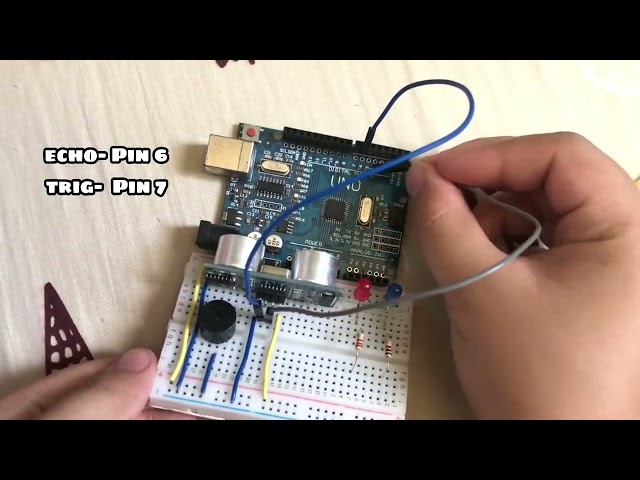 Arduino Tutorial Ultrasonic Sensor Project for Beginners Intruder Alarm Project