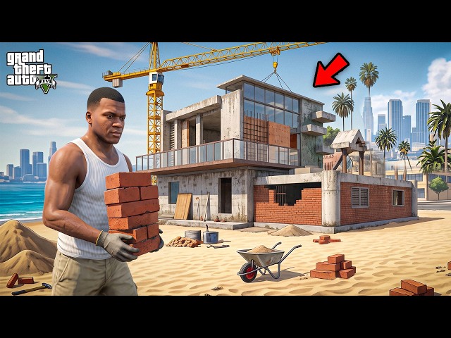 Franklin 99% Completed His Modern Mansion All By Himself In GTA 5 !