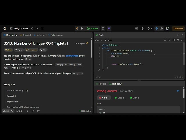 Leetcode 3513 || leetcode daily solution 23-07-2026 || C++ solution || No audio