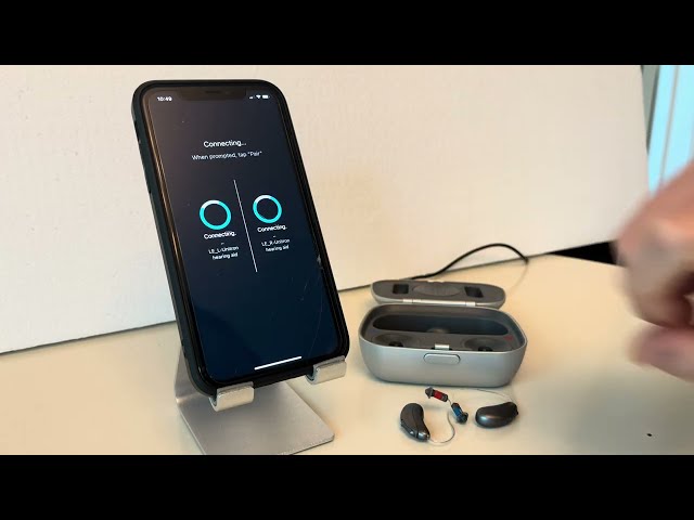 How to reset the pairing between Unitron hearing aids and an iphone