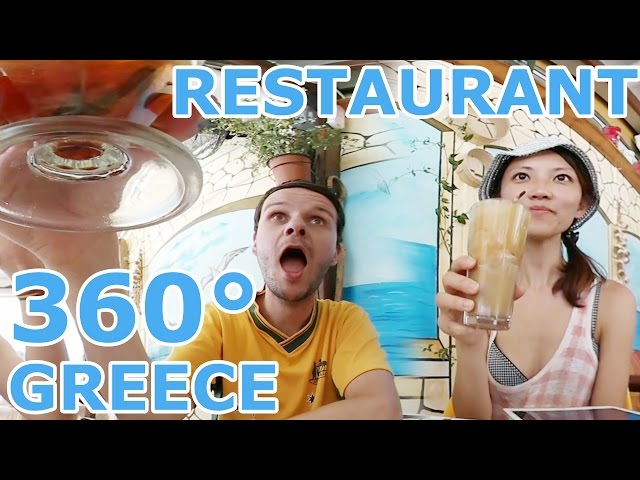 360° Traditional Greek Pita Gyros Authentic in Crete Greece