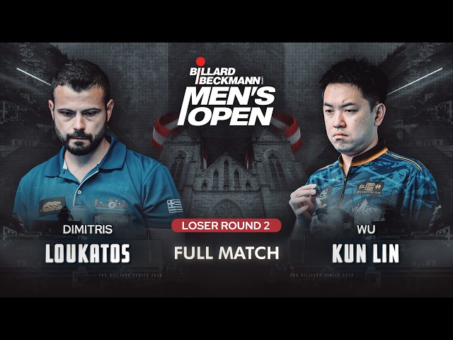LOUKATOS vs KUN LIN ▸ Loser Round 2 ▸ 2026 Billiard Beckmann Men's Open 10-Ball