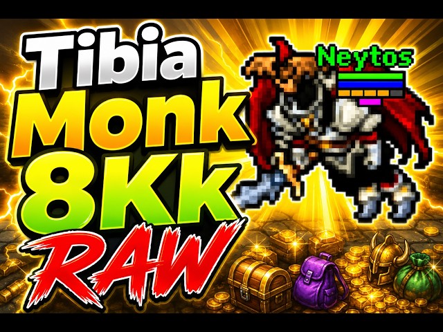 Tibia Monk 625 lvl 8kk+ Raw Norcferatu Dungeon West