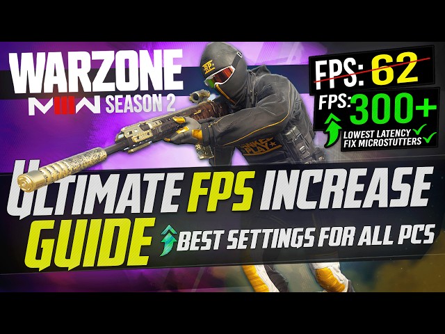 🔧 COD: WARZONE 3 Dramatically increase performance / FPS with any setup! *Best Settings 2024* 🖱️🎮✅