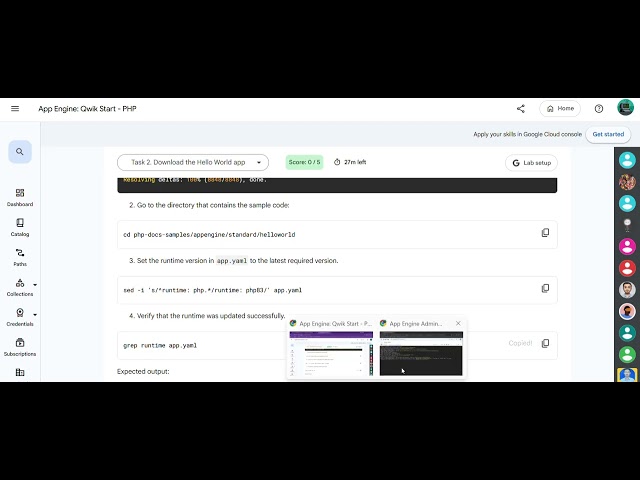 App Engine Qwik Start   PHP