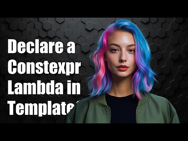 Can You Declare a Constexpr Lambda Inside a Template Parameter in C++?