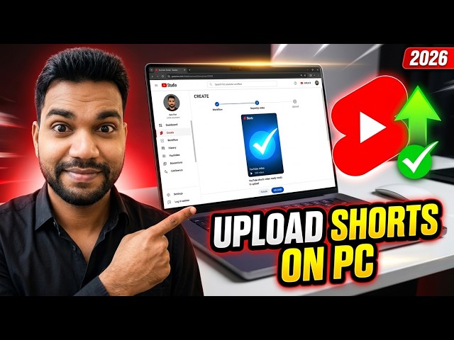 How to Upload YouTube Shorts on PC/Laptop (2026) | Step-by-Step Guide